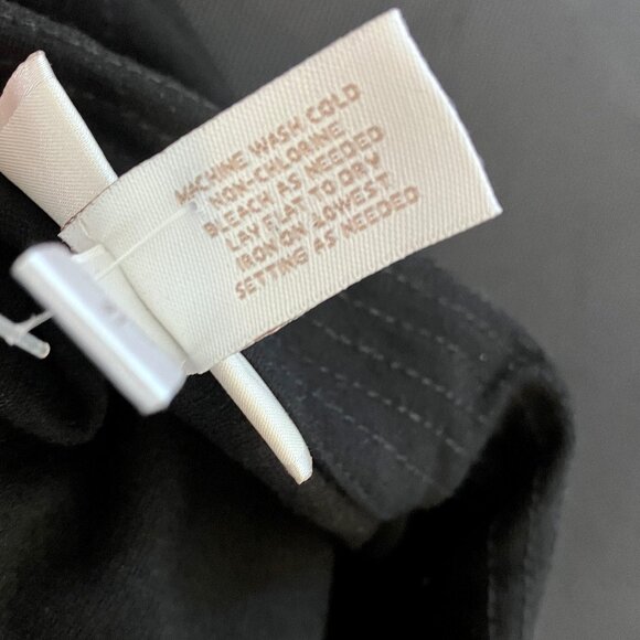 CHICOS Short Sleeve Button Detail Vintage Look Shirt Dress Size 0 Black - Picture 11 of 13